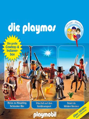 cover image of Die Playmos--Das Original Playmobil Hörspiel, Die große Cowboy- und Indianer-Box, Folgen 21, 32, 35